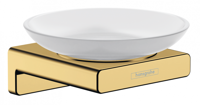 Hansgrohe AddStoris mydelniczka wisząca szkło matowe/złoty optyczny polerowany 41746990