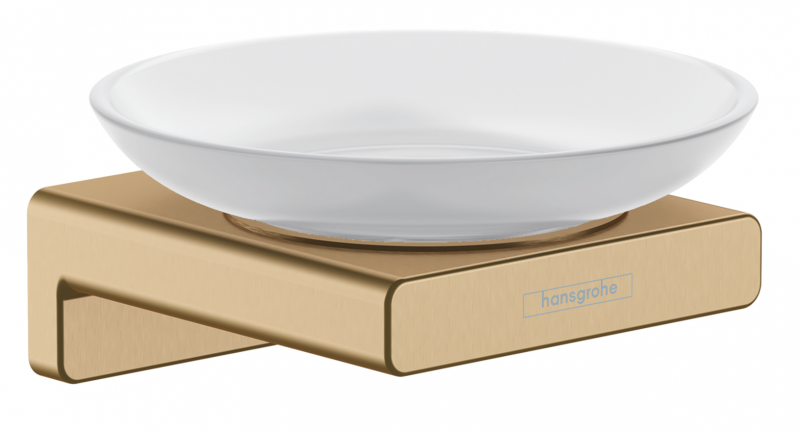 Hansgrohe AddStoris mydelniczka wisząca szkło matowe/brąz szczotkowany 41746140