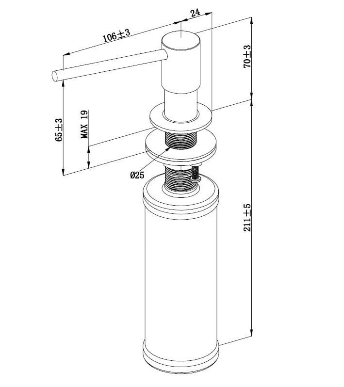Villeroy&Boch dozownik do płynu antracyt 92362005