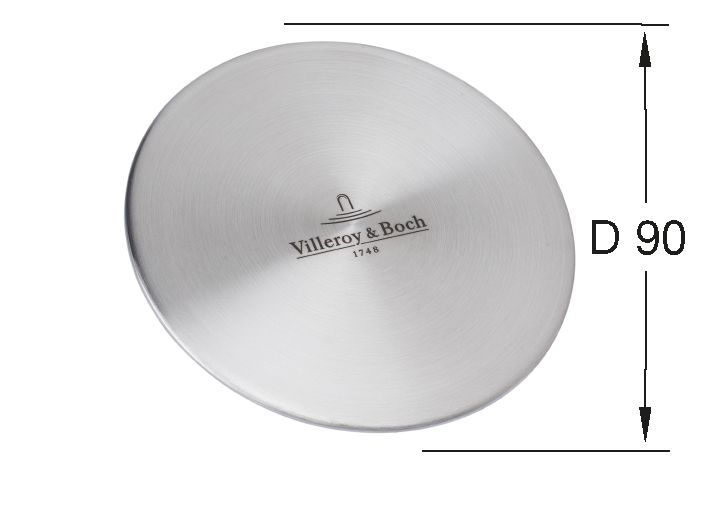 Villeroy&Boch osłona odpływu stal szczotkowana 962415LC