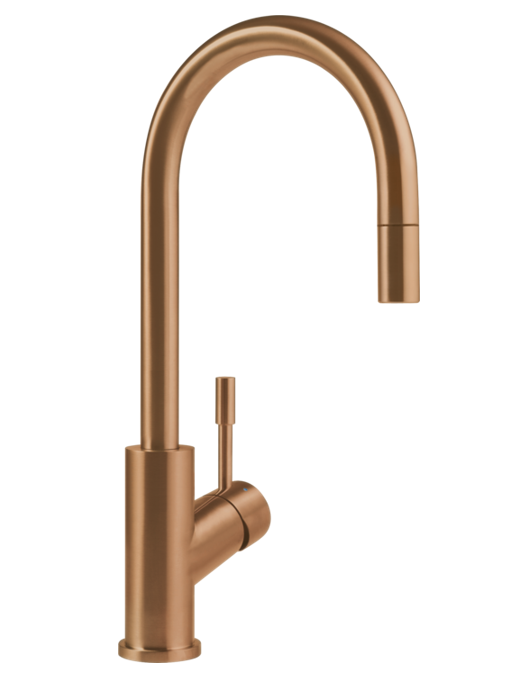 Villeroy&Boch Umbrella Flex bateria kuchenna z wyciąganą wylewką miedziany 92540004