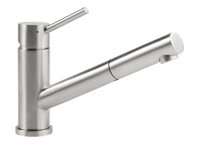 Villeroy&Boch Como Shower bateria kuchenna z wyciąganą wylewką stal szczotkowana 925200LC