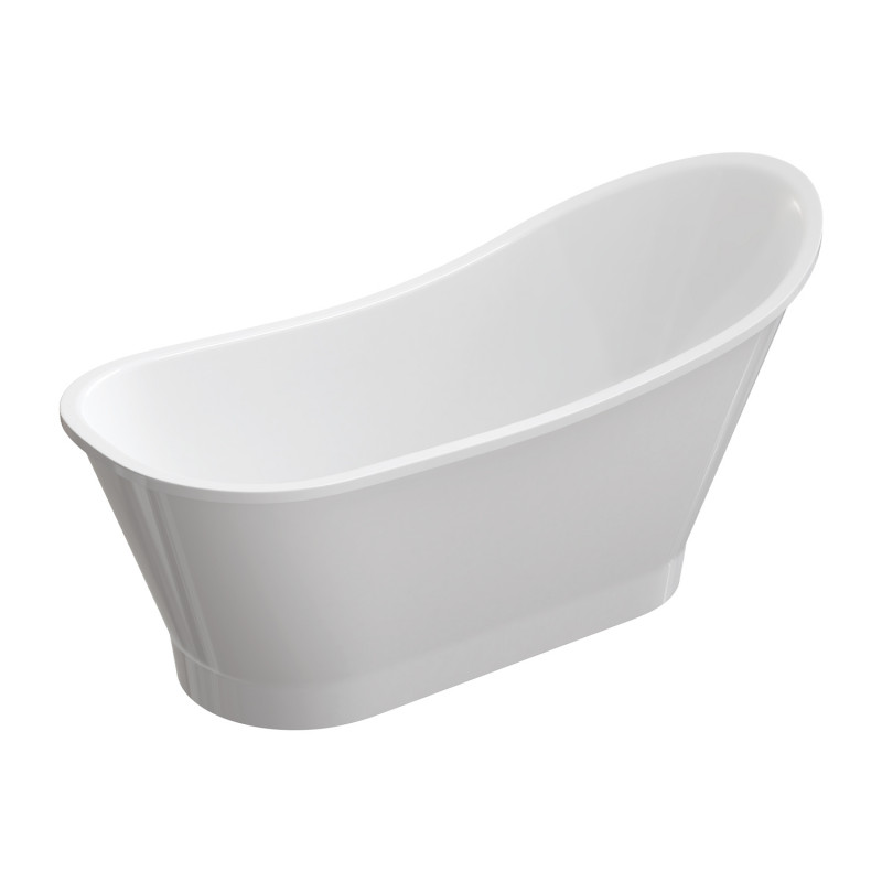 Omnires Marble+ wanna wolnostojąca 159x73 biały połysk VENEZIA159BP