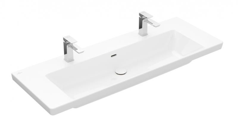 Villeroy&Boch Subway 3.0 umywalka meblowa 130x47 cm z 2 otworami z przelewem weiss alpin 4A70D401