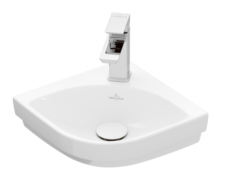 Villeroy&Boch Subway 3.0 umywalka mała narożna 32x32 cm Weiss Alpin CeramicPlus 437146R1