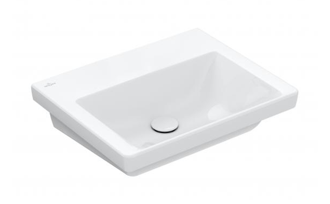 Villeroy&Boch Subway 3.0 umywalka wisząca 55x44 cm bez otworu Weiss Alpin CeramicPlus 4A7058R1