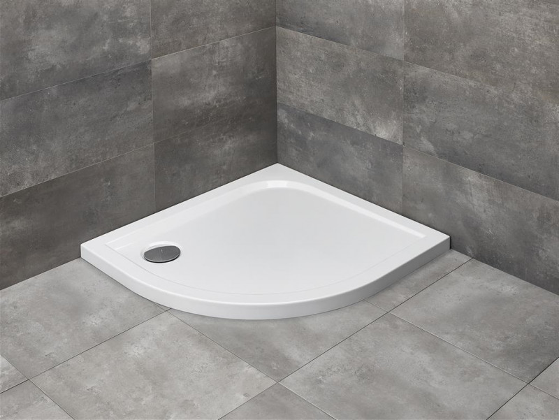 Radaway Delos E brodzik półokrągły asymetryczny 100x90 prawy SDE1090-01R