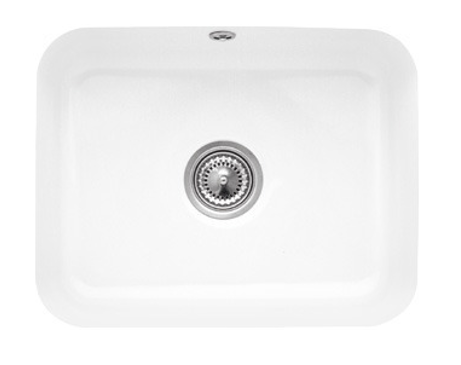 Villeroy&Boch Cisterna 60C zlewozmywak ceramiczny 1 komora podwieszana Snow White CeramicPlus 670601KG