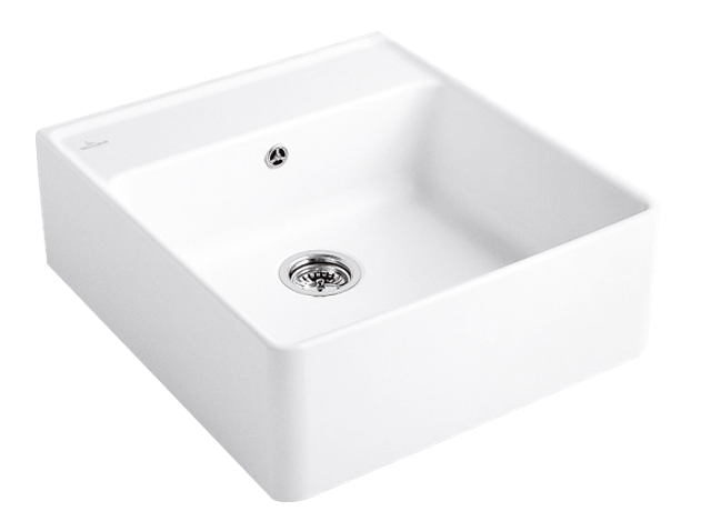 Villeroy&Boch zlewozmywak ceramiczny 1 komora Snow White CeramicPlus 632061KG