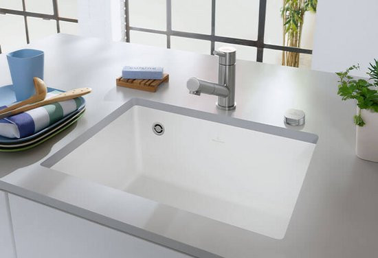 Villeroy&Boch Subway 60SU zlewozmywak ceramiczny 1 komora podwieszana Snow White CeramicPlus 331001KG