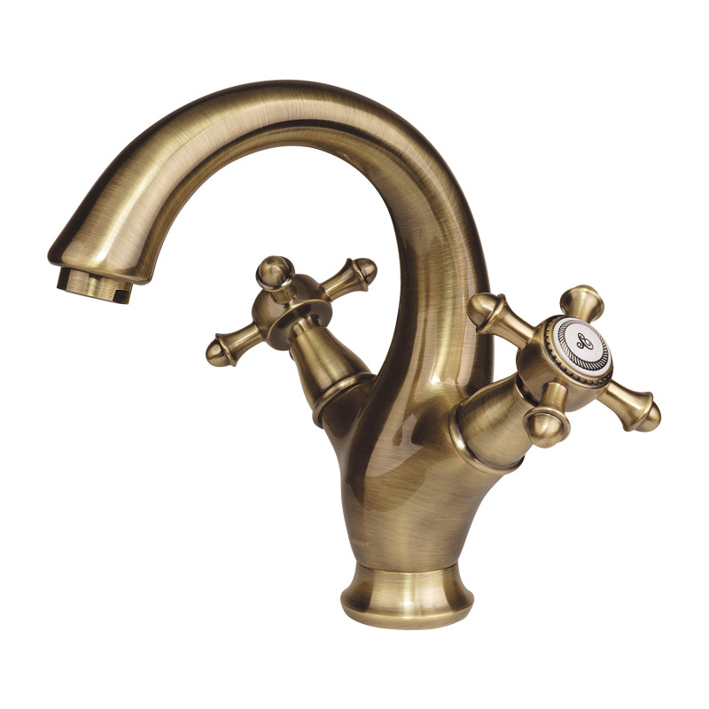 Omnires Retro bateria umywalkowa stojąca brąz antyczny RE7210BR