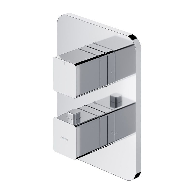 Omnires Parma bateria termostatyczna wannowo-prysznicowa podtynkowa chrom PM7436CR