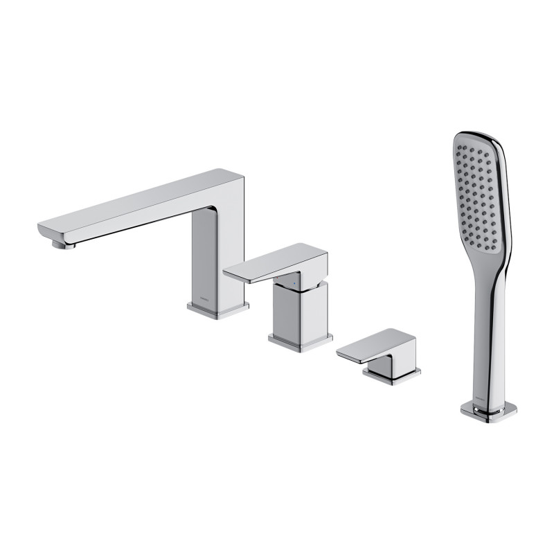 Omnires Parma bateria wannowa 4-otworowa kompletna chrom PM7432CR