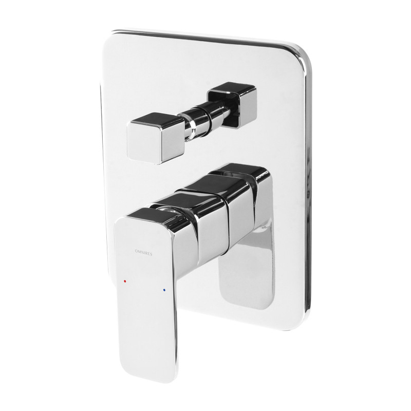 Omnires Apure bateria wannowa podtynkowa chrom AP2235CR