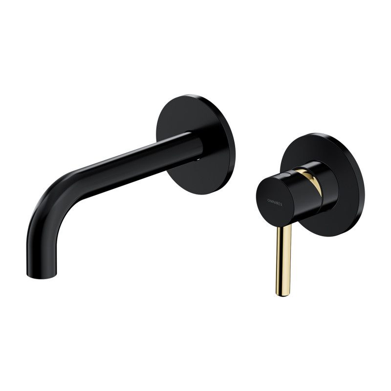 Omnires Y bateria umywalkowa podtynkowa czarny Y1215HBLGL