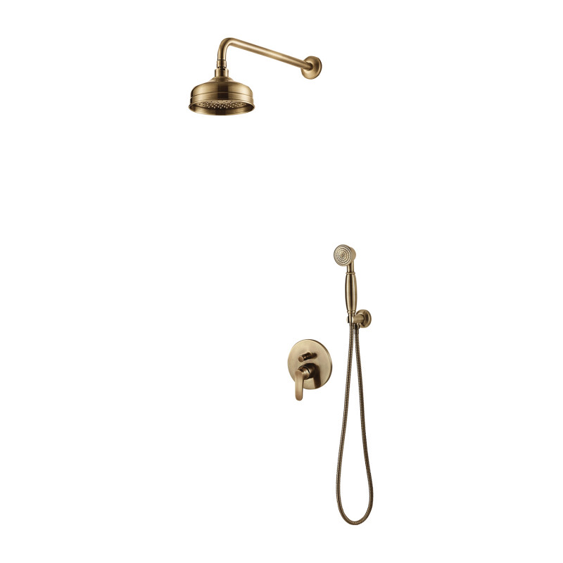 Omnires Art Deco system podtynkowy kompletny brąz antyczny SYSAD26BR