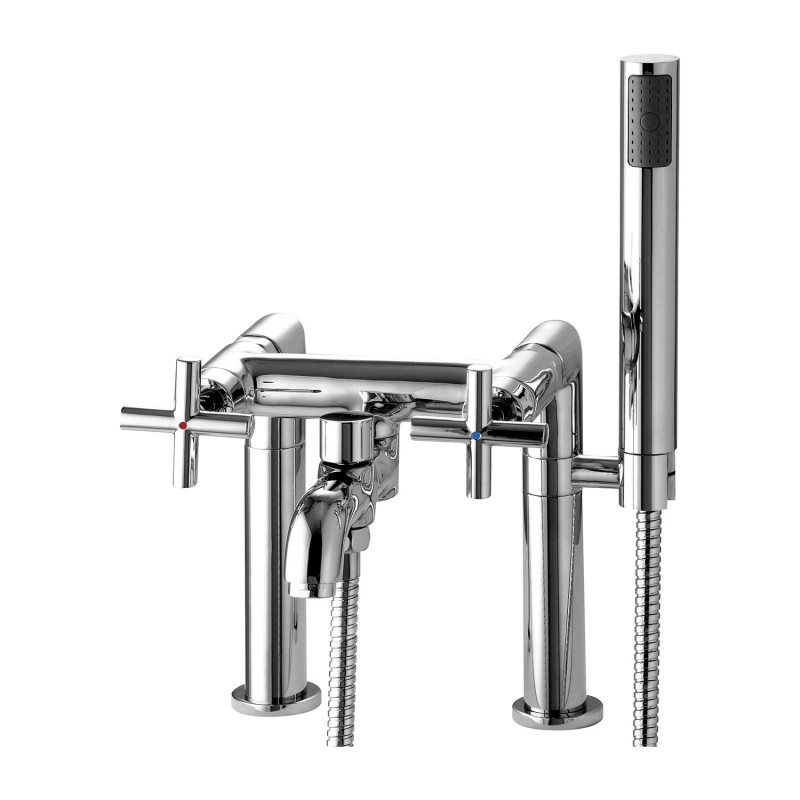 Omnires Modern bateria wannowa 2-otworowa stojąca chrom C304-HCR