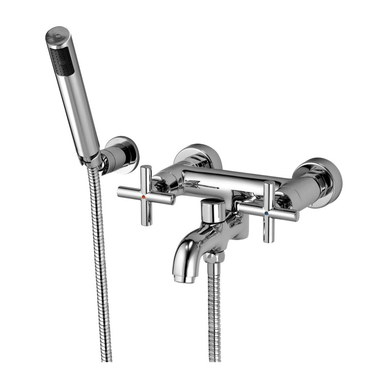 Omnires Modern bateria wannowa natynkowa chrom C304CR