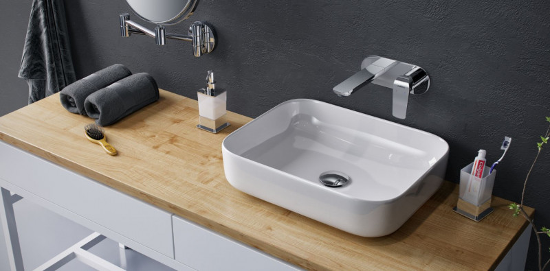 Actima Cori 51 umywalka nablatowa 51x40 biały CEAC.2401.WH