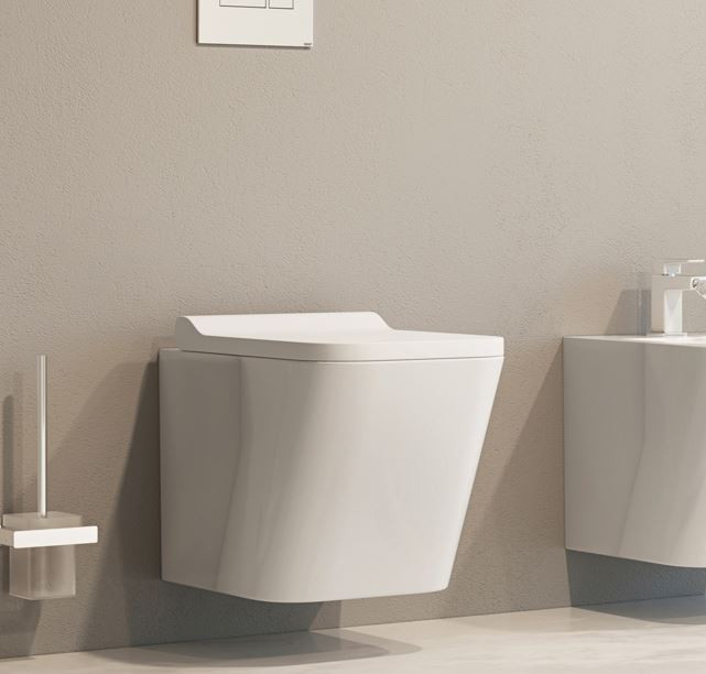 Omnires Fontana muszla wisząca bezkołnierzowa + deska wolnoopadająca FONTANAMWBP