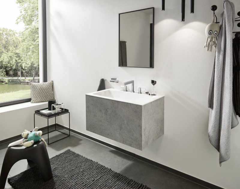 Hansgrohe Finoris 110 bateria umywalkowa 3-otworowa z korkiem klik-klak chrom połysk 76033000