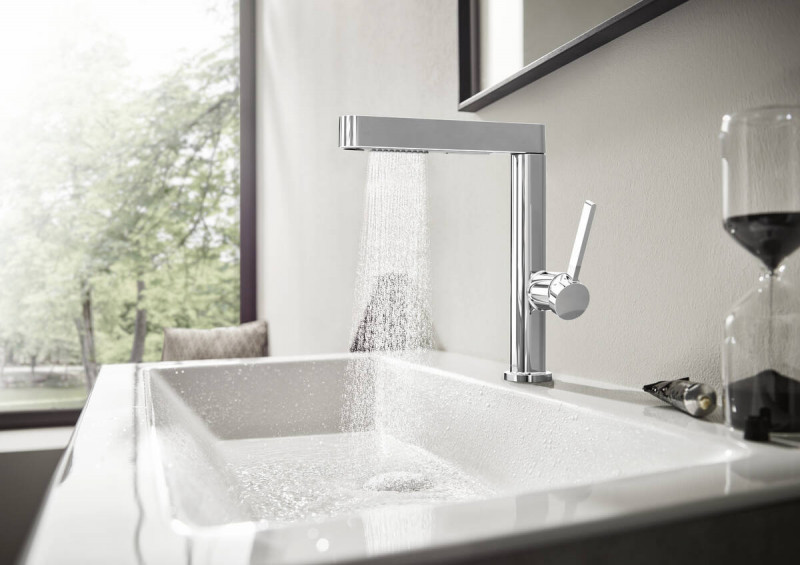 Hansgrohe Finoris 230 bateria umywalkowa z wyciąganą wylewką 2jet i korkiem klik-klak chrom połysk 76063000