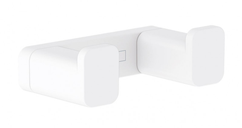 Hansgrohe AddStoris haczyk wieszak na ręcznik podwójny biały matowy 41755700