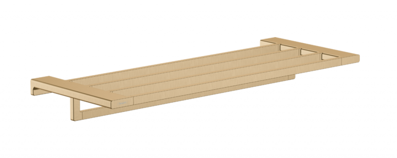 Hansgrohe AddStoris półka na ręczniki z wieszakiem brąz szczotkowany 41751140