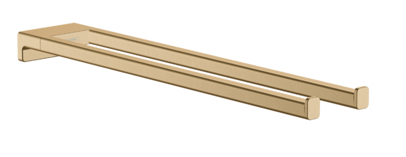 Hansgrohe AddStoris wieszak na ręcznik podwójny brąz szczotkowany 41770140