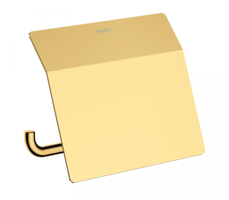 Hansgrohe AddStoris uchwyt na papier toaletowy z osłoną złoty optyczny polerowany 41753990