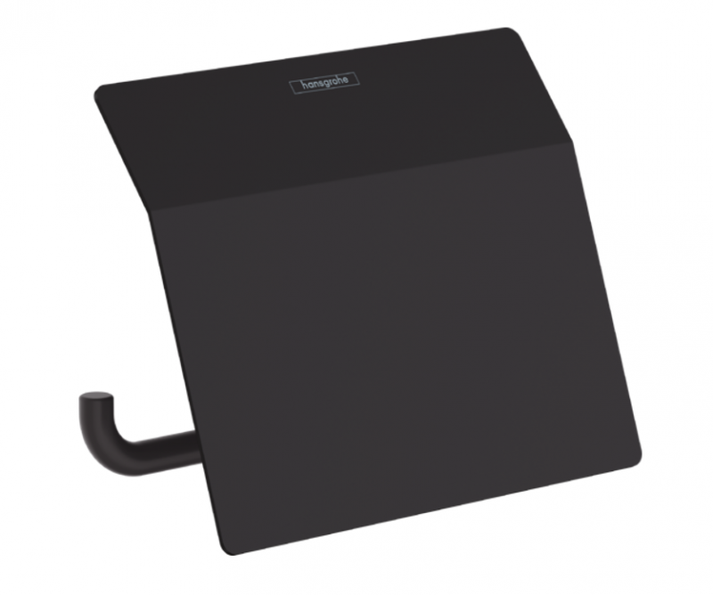 Hansgrohe AddStoris uchwyt na papier toaletowy z osłoną czarny matowy 41753670