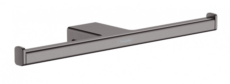 Hansgrohe AddStoris uchwyt na dwie rolki papieru toaletowego czarny chrom szczotkowany 41748340