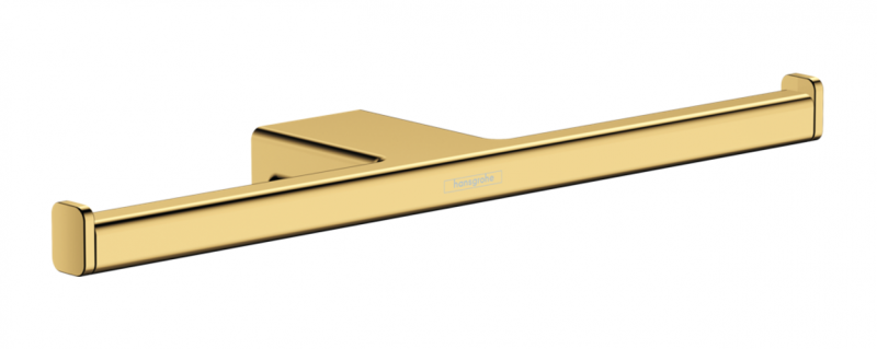 Hansgrohe AddStoris uchwyt na dwie rolki papieru toaletowego złoty optyczny polerowany 41748990