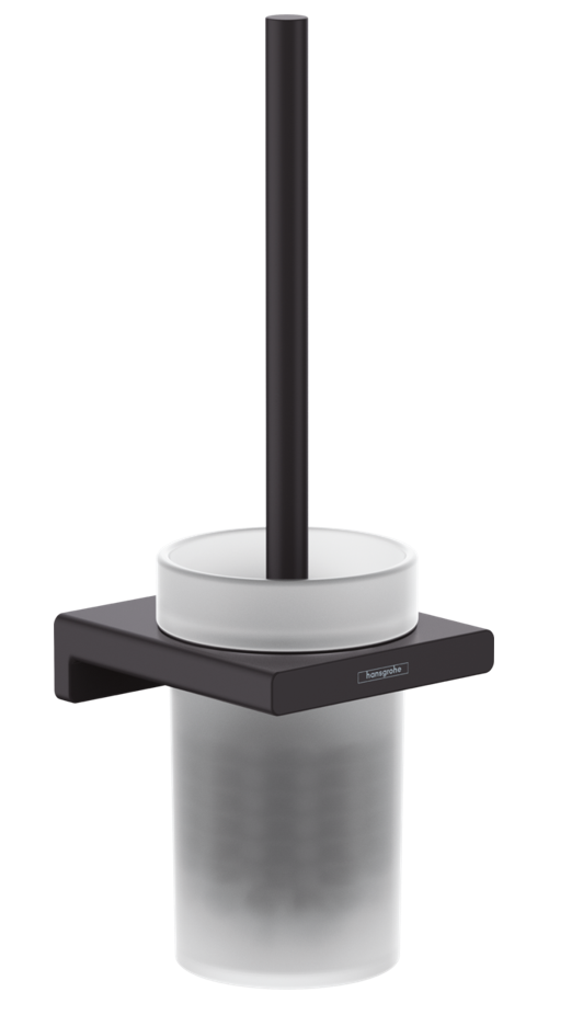 Hansgrohe AddStoris szczotka WC wisząca szkło matowe/czarny matowy 41752670
