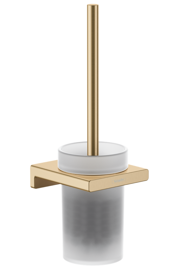 Hansgrohe AddStoris szczotka WC wisząca szkło matowe/brąz szczotkowany 41752140