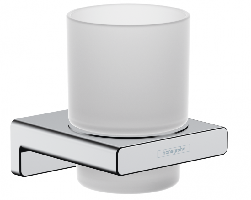 Hansgrohe AddStoris kubek wiszący szkło matowe/chrom połysk 41749000