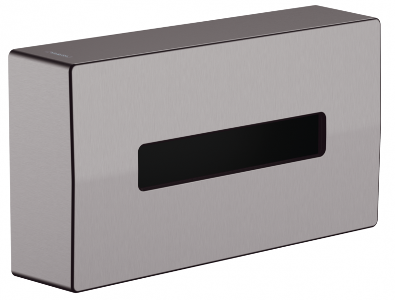 Hansgrohe AddStoris pojemnik na chusteczki czarny chrom szczotkowany 41774340