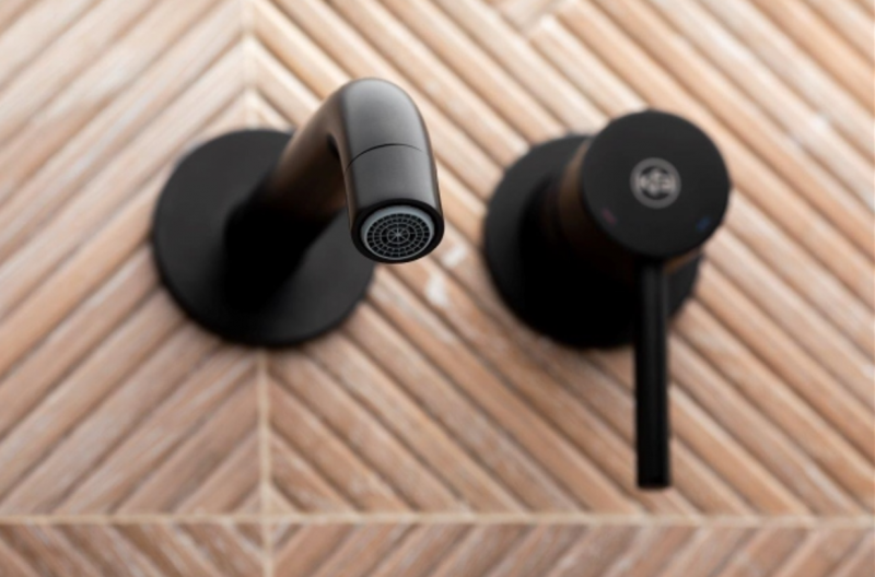 KFA Moza Black bateria umywalkowa podtynkowa czarny 5039-810-81