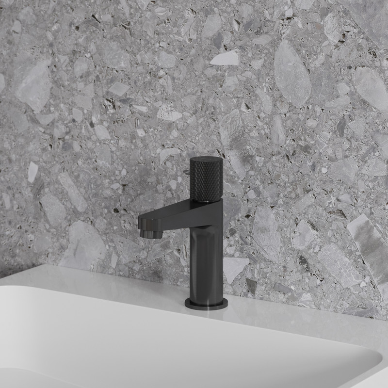 Omnires Contour bateria umywalkowa stojąca antracyt szczotkowany CT8010AT