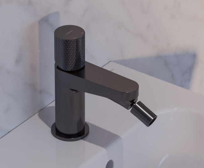 Omnires Contour bateria bidetowa antracyt szczotkowany CT8020AT