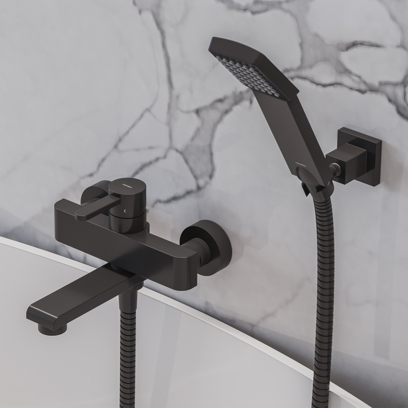 Omnires Darling bateria wannowa kompletna czarna DA5031BL