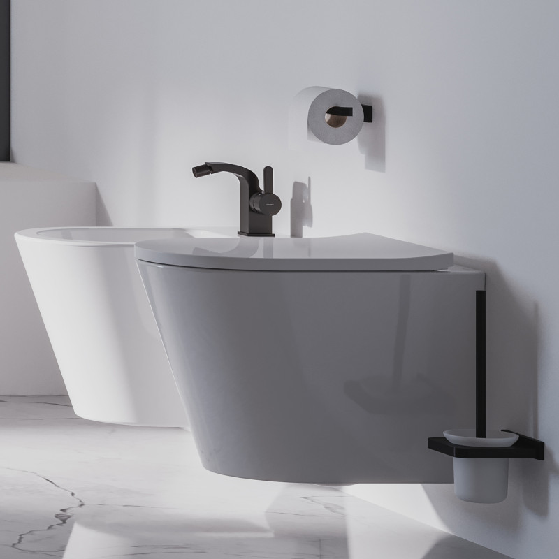 Omnires Darling szczotka do WC wisząca czarny DA70620BL