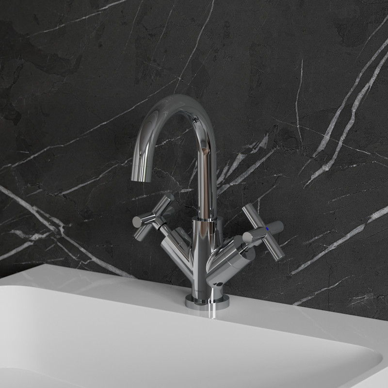 Omnires Modern bateria umywalkowa stojąca chrom C301CR