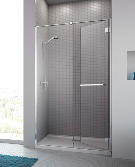 Radaway Carrena DWJ drzwi do wnęki otwierane 110 cm prawe chrom przeźroczyste Easy Clean 134333-01-01NR