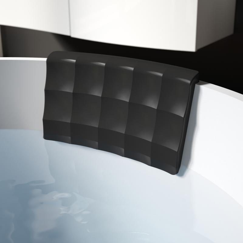 Riho żelowy zagłowek do wanien czarny AH17110