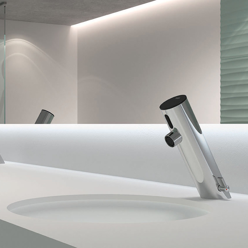 Tres Electronic mieszalnik baterii elektronicznej umywalkowej chrom połysk 39210301