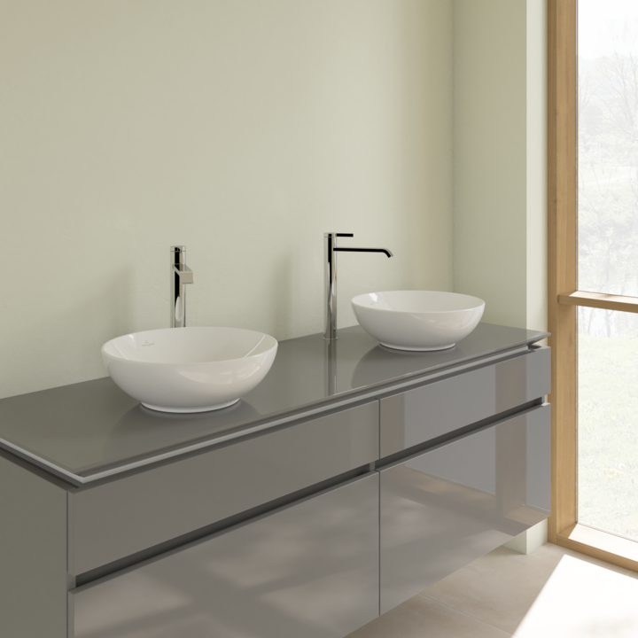 Villeroy&Boch Loop&Friends umywalka stawiana na blat 38x38 cm biała Weiss Alpin 4A450001