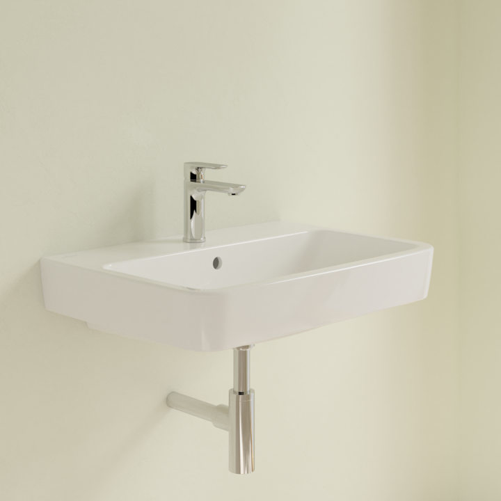 Villeroy&Boch O.Novo umywalka nablatowa z przelewem 60x46 cm biała Weiss Alpin CeramicPlus 4A416GR1