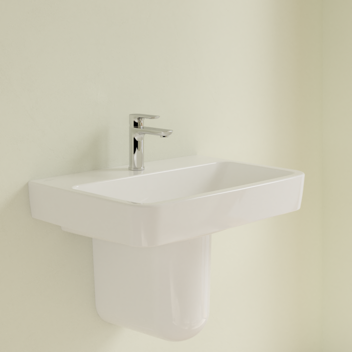 Villeroy&Boch O.Novo umywalka wisząca bez przelewu 65x46 cm biała Weiss Alpin 4A416601