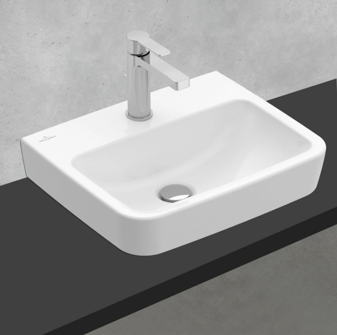 Villeroy&Boch O.Novo umywalka nablatowa bez przelewu 45x37 cm biała Weiss Alpin 43444L01